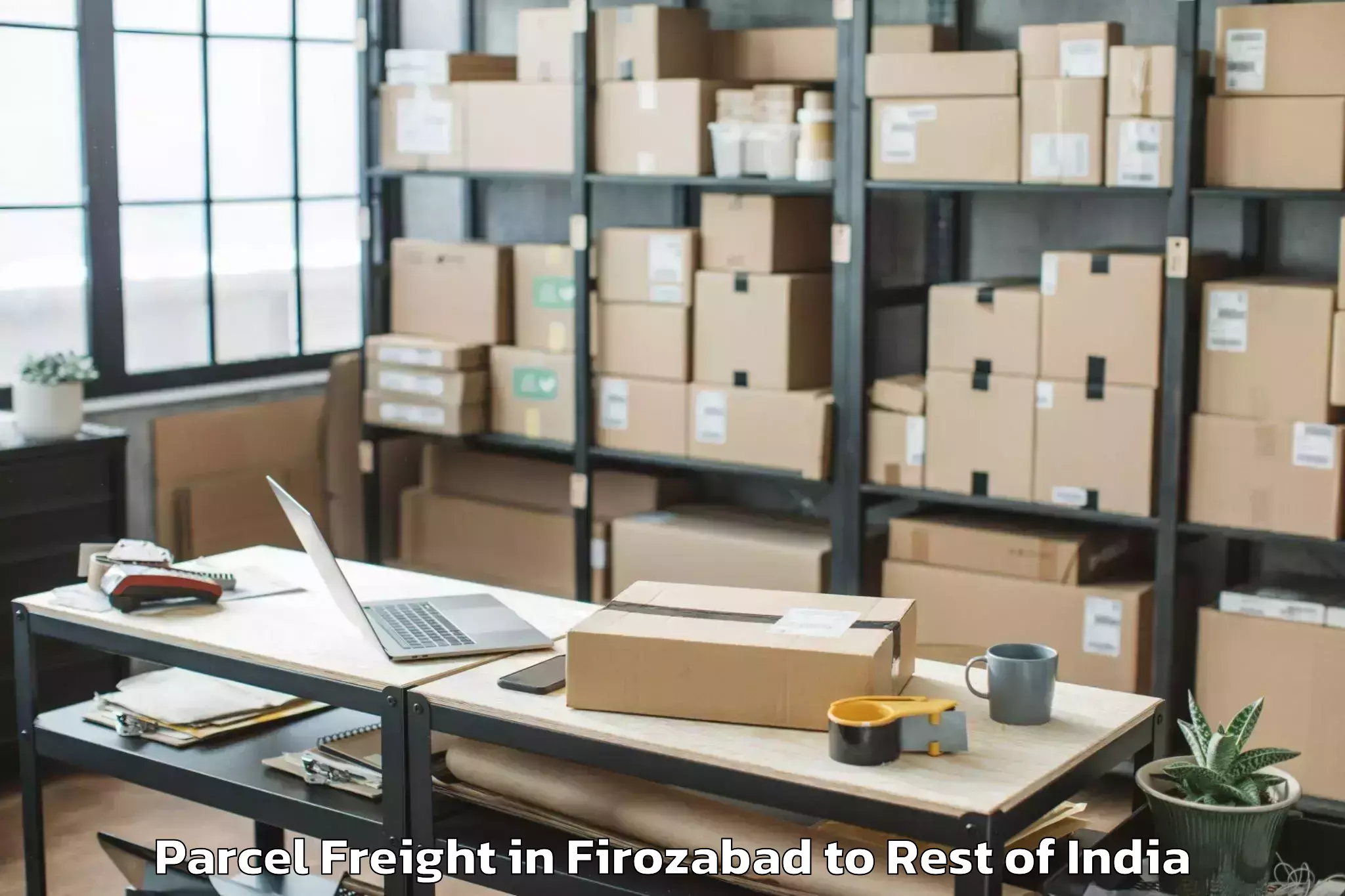 Book Firozabad to Damercherla Parcel Freight